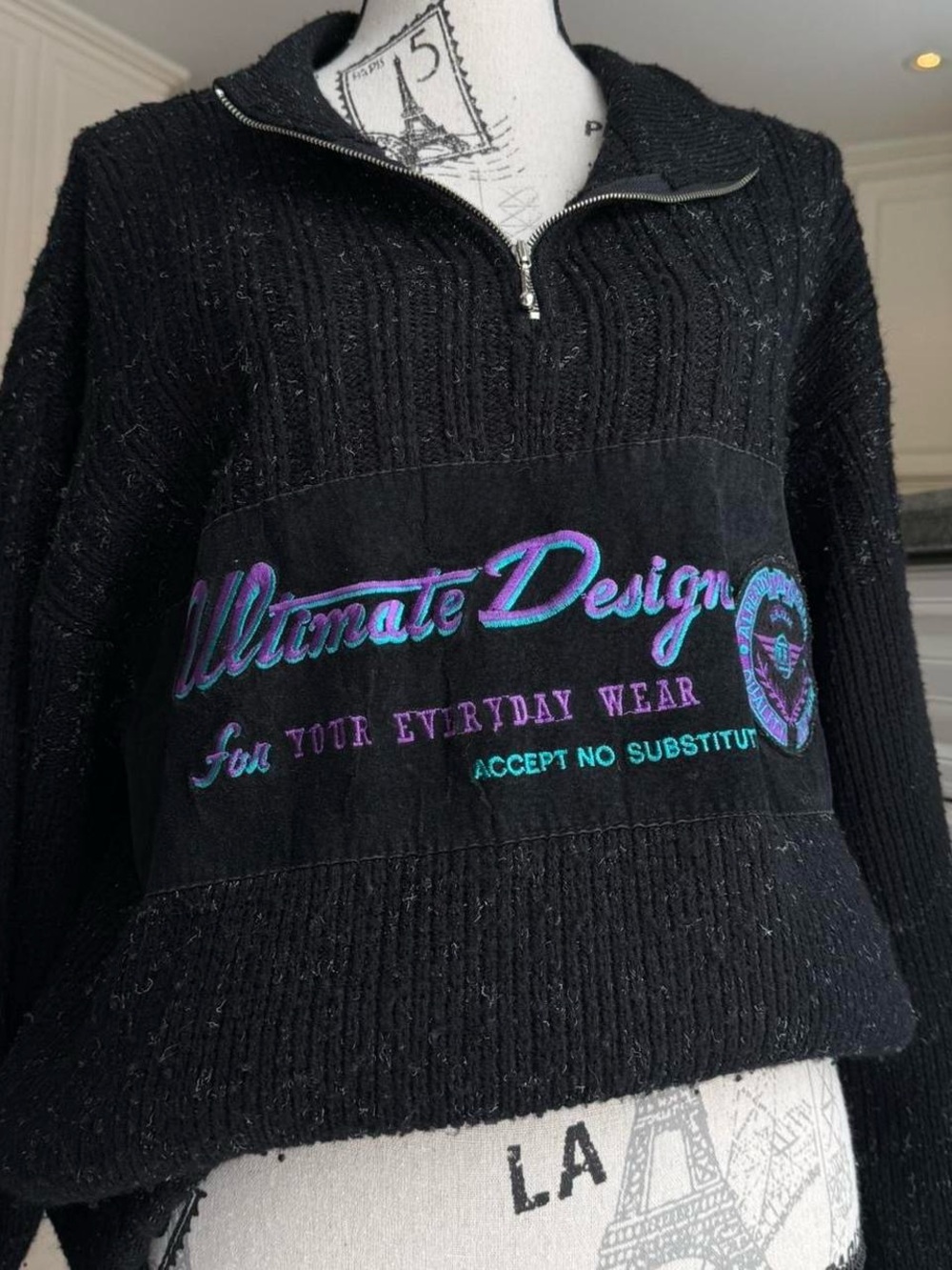 Vintage colourful men’s knit sweater